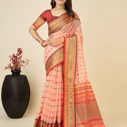 VEDANT VASTRAM Woven Design Zari Kanjeevaram Saree-image-57