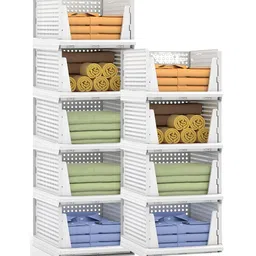Panchhi Store White Set of 6 Reusable Multi-Utility Organisers-33