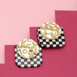 DressBerry Gold-Plated Contemporary Shaped Studs-image-52