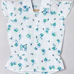 Tangerine Closet Women Floral Cotton Shirt Style Top-13