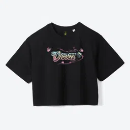 YK Disney Girls Winnie The Pooh Printed Pure Cotton Boxy Crop T-shirt-image-86