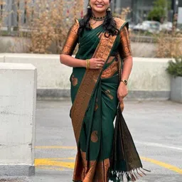 LeeliPeeri Designer Ethnic Motifs Zari Saree-image-12