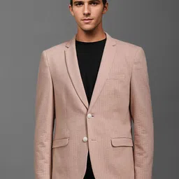 Louis Philippe Sport Self Design Slim-Fit Single Breasted Blazer-image-64