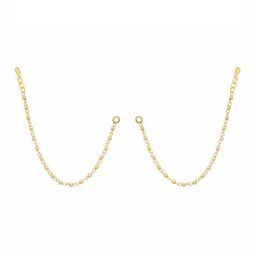 Anouk Gold Plated Pearls Beaded Layered Ear Chains-39