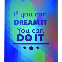 Inephos Blue & Green Typography Printed Creative Artwork Wall Stickers-image-81