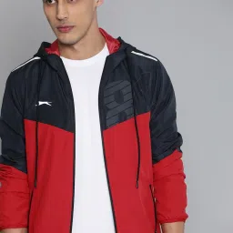 Men Colorblock Sports Jacket-image-45