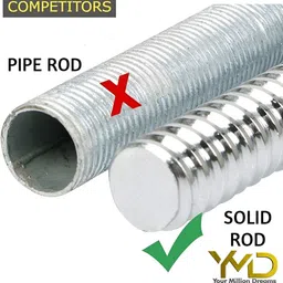 YMD Steel Plates Curl & Straight Rod With Screw Locks HomeGymCombo image 3