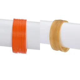 1ST TIME Women Orange Bangle-image-27