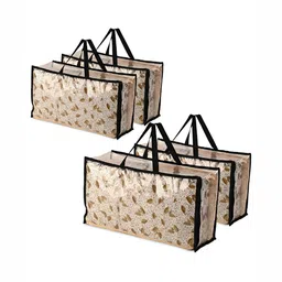 RUBOXA Transparent Set of 4 Regular Multi-Utility Organisers-image-43