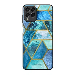 QRIOH Geometric Printed Samsung Galaxy M33 5G Back Case Mobile Accessories-image-37