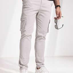 INVICTUS Men Tapered Fit Cargo Trousers-picture-30