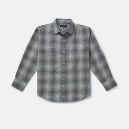 Gini and Jony Boys Standard Opaque Checked Casual Shirt-image-45
