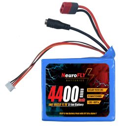NeuroFLY 11.1V 4400mAh 18650 Li-Ion Battery Pack 2C 3S2P Li-Ion Battery with Female DC Jack, Amass Nylon T and 4-Pin JST Connector - RS9352 NeuroFLY 11.1V 4400mAh 18650 Li-Ion Battery Pack 2C 3S2P Li-Ion Battery with Female DC Jack, Amass Nylon T and 4-Pin JST Connector - RS9352-17