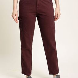 The Roadster Lifestyle Co Slim Fit Cotton Cargo Trousers-picture-16