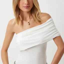 Happiness istanbul Off-Shoulder Bardot Top-98