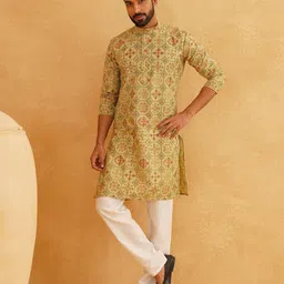 SOJANYA Men Ethnic Motifs Printed Kurta-image-83
