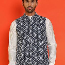 Jompers Embroidered Nehru jacket-14