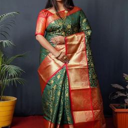 DIVASTRI Floral Woven Design Saree-image-101