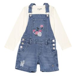 Gini and Jony Floral Embroidered Denim A-Line Mini Dress-picture-13