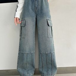 LULU & SKY Girls Straight Fit High-Rise Low Distress Heavy Fade Jeans-picture-37