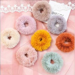 DN ENTERPRISES Women Set of 6 Fur Ponytail Holders-13