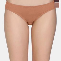 Zivame Pack Of 3 Low Rise Full Coverage Bikini Briefs ZI28DE-SBurn Nutmg BitCho-picture-23