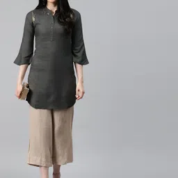 KALINI Sequinned Sequinned Kurti-image-10