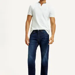 Levis Men Straight Fit Mid-Rise Light Fade Stretchable Jeans-picture-13