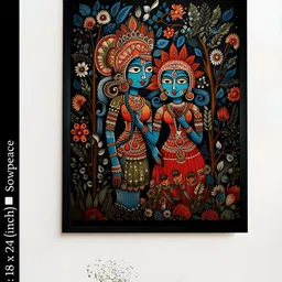SOWPEACE Blue & Red 1 Piece Canvas Religious Wall Photographs-image-96