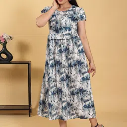 RITIJYA Women Floral Printed Floral Maternity Anarkali Kurta-picture-16