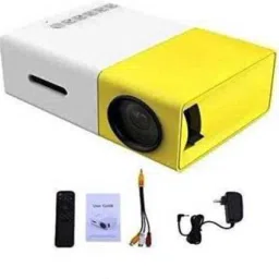 NXXTTNK YG300 400LM Portable Mini Home Theater LED Projector with Remote Controller, Support HDMI, AV, SD, USB Interfaces Portable Projector (Yellow, White) Portable Projector (600 lm) Portable Projector image 2