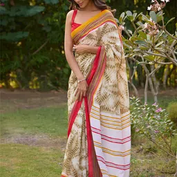 Anouk Tie and Dye Linen Blend Saree-picture-54