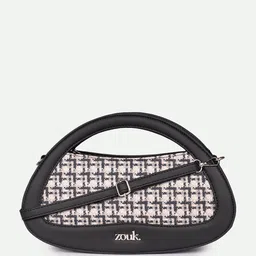 ZOUK Women Carter Checks Checked Printed Structured Nadia Sling Bag image 4