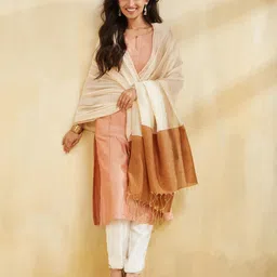 Fabindia Geometric Woven Design Dupatta-picture-20