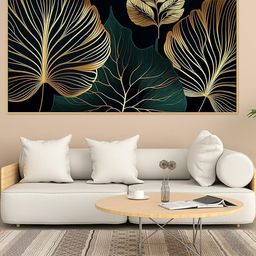 DEKORSTATION Gold Canvas Wall Art-image-41
