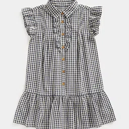 mothercare Girls Checked Short Dress-image-51