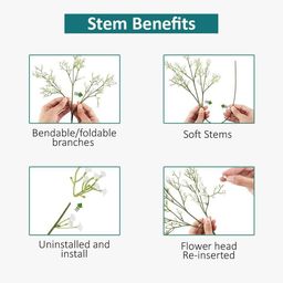 Go Hooked Artificial Flowers Babys Breath image 2