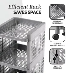 Aura Grey Set of 2 Regular Multi-Utility Organisers image 4