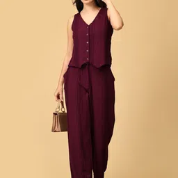 The Woman Store V Neck Waistcoat & Trousers Co-Ords-picture-18