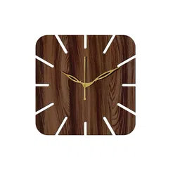 Freny Exim Brown Analogue Wood Wall Clock-28