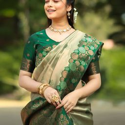 AVANTIKA FASHION Woven Design Zari Pure Silk Banarasi Saree-image-37