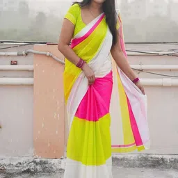 VRAGI Ombre Sequinned Pure Georgette Saree-picture-6