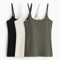 H&M MAMA 3-Pack Nursing Strappy Tops-image-32