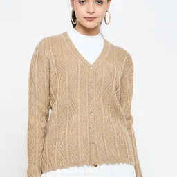 CREATIVE LINE Women Woollen Cardigan-image-97