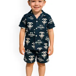 FASHION GRAB Boys Printed Shirt With Shorts-image-89