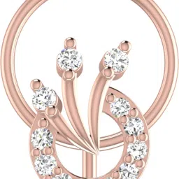 avsar Pakhi 14kt Cubic Zirconia Rose Gold Nose Wire-image-59