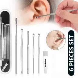 6 Pcs Professional Earwax Remover Kit Includes - Cleaning Brush & Storage Box-image-56