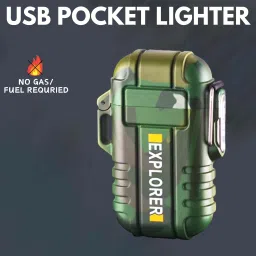 Explorer USB Cigaratte Lighter, Windproof Flameless ARC Rechargeable LighterI255 Explorer USB Cigaratte Lighter, Windproof Flameless ARC Rechargeable LighterI255 Pocket Lighter-20