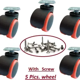 Copy_Orange Plate Type Furniture Wheel Pack of 5 Pics. Appliance Furniture Caster-image-41
