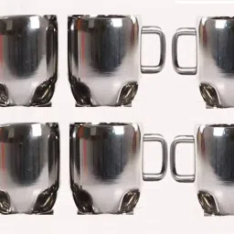 Pack of 4 Stainless Steel Tea & Coffee Cups| Stainless Steel Double Wall Cup| Small Cute Cup Pack of 4-image-96